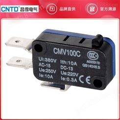 原装CNTD昌得电气小型微动开关CMV100C自复位10A按钮250型端子