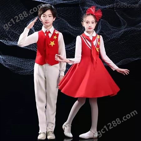 六一儿童合唱服演出服中小学生朗诵男女童大合唱团红歌表演服服装