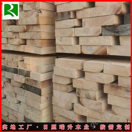瑞升木业专业加工细纹铁杉寿材板 10-20公分厚棺木用木料