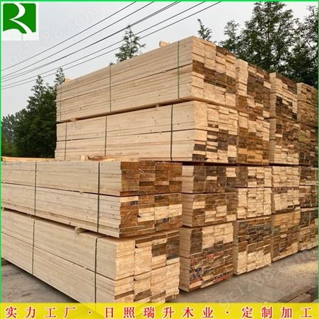 精品白松建筑木方加工厂 瑞升木业 定制工程方木