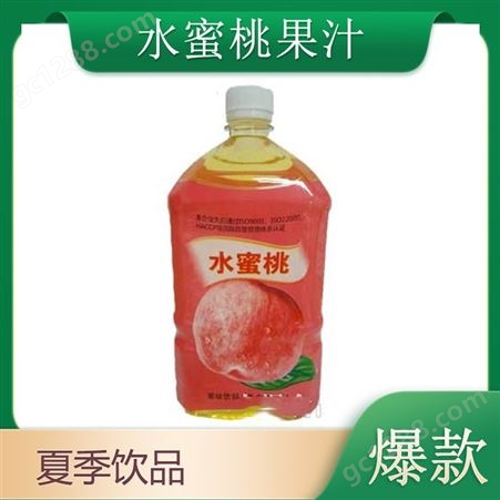 水蜜桃果味饮料1L大瓶整箱装夏季饮品果汁