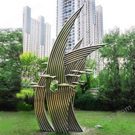 园林雕塑 不锈钢雕塑定制 景观雕塑 多种样式 梁氏园林
