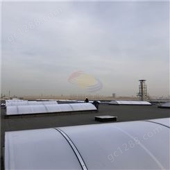 煜阳乳白半透明色阳光板厂房采光井 工厂采光带pc阳光板