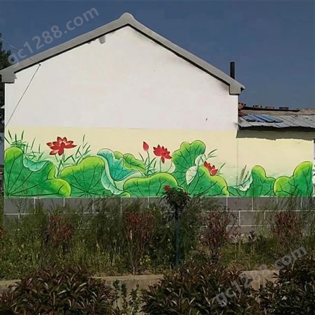新农村街道规划墙体彩绘 手工墙体画户外涂鸦浮雕壁画