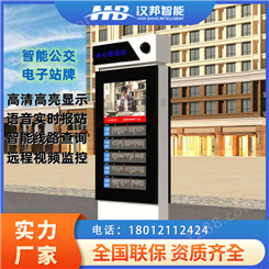 电子站牌厂家智能候车亭公交站台49/55寸LCD液晶显示屏