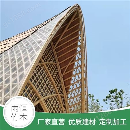 异形竹编建筑 竹长廊 景区竹艺景观定制 做工精良