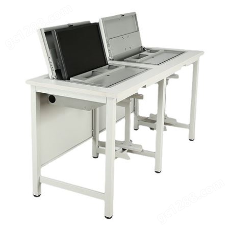正鹏 多媒体教室用翻转电脑桌 经久耐用 用培训桌