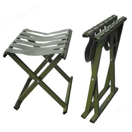 训练折叠凳 户外便携式马扎 碳钢户外折叠椅 野营训练马扎
