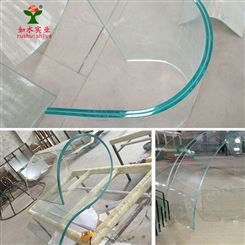 超小半径弯钢 曲面玻璃 弧形玻璃楼梯栏杆 U型玻璃 弧形玻璃