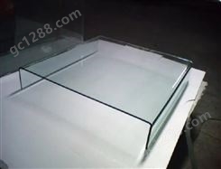 玻璃深加工供应异形弯曲热弯面板弧形双曲面高透折弯钢化面板
