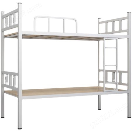 上下铺双层床铁艺公寓学生钢架高低床双人员工铁架床宿舍两层铁床