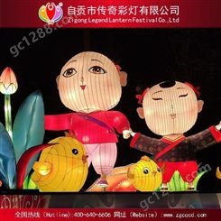 可爱卡通熊猫娃娃灯春节传统灯会设计制作花灯彩灯宫灯亮化