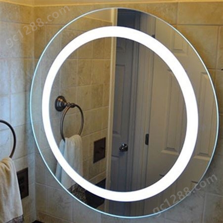 带灯浴室镜 LED节能灯镜 有框LED灯镜 厂家定制销售  贝根BAGEN