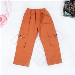 苏格马可2020爆款新品工装裤 纯色个性儿童裤 广州童装批发市场