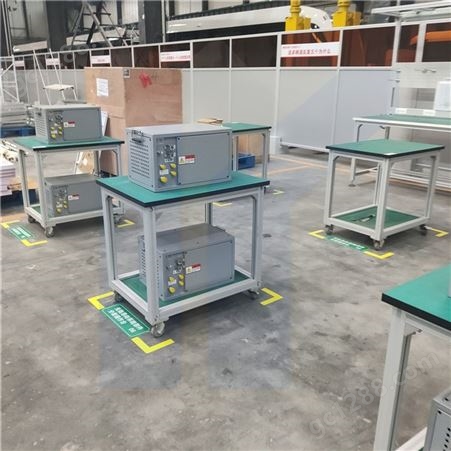 越海防静电普通工作台 铝型材工作桌 不锈钢实验操作台