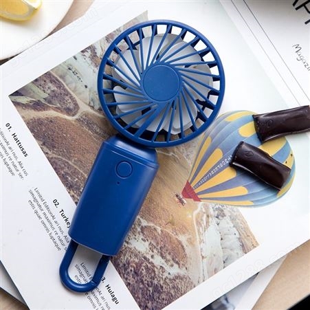 厂家创意双扇叶挂钩小风扇手持便携户外礼品USB充电迷你风扇