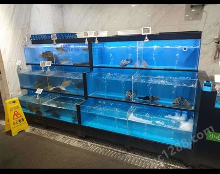 厂家供应 水产店 鱼缸池玻璃 超市水产 可做成品粘接