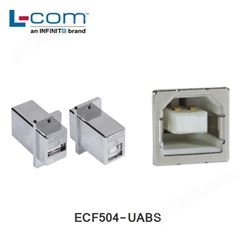 L-COM ECF504-UABS 屏蔽型USB A 型/B 型母头 适配器