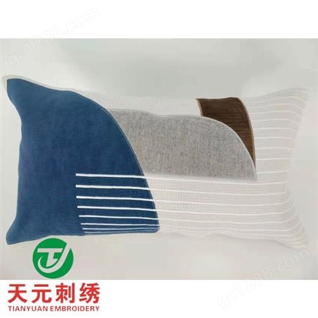 来图定制枕头枕套包您满意专业设计生产-天元电脑刺绣